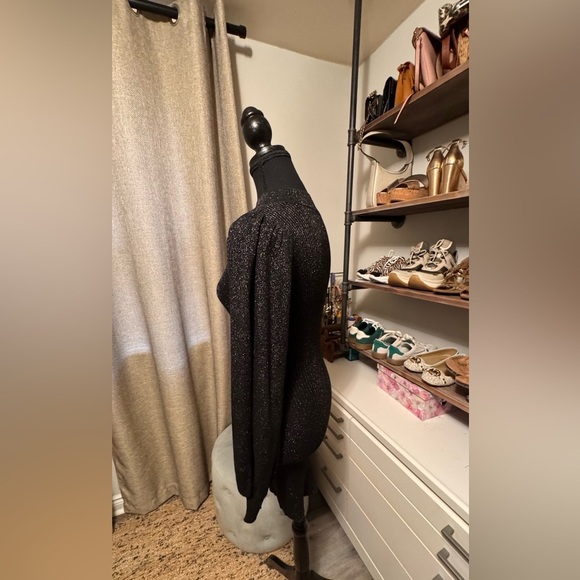 Black Glitter Knit Sweater - Picture 3 of 8